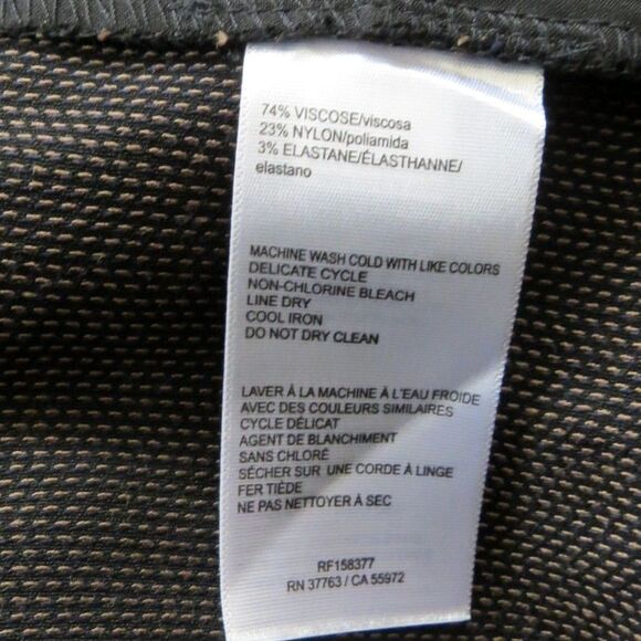 Rafaella Dress Slacks Classic Fit Clean Straight Leg Black Size 14 EUC - Picture 3 of 8